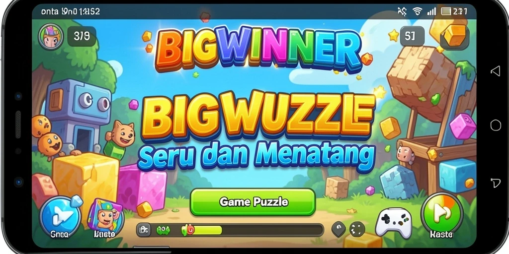 Tampilan gameplay seru BIGWINNER dengan teka-teki yang menantang.