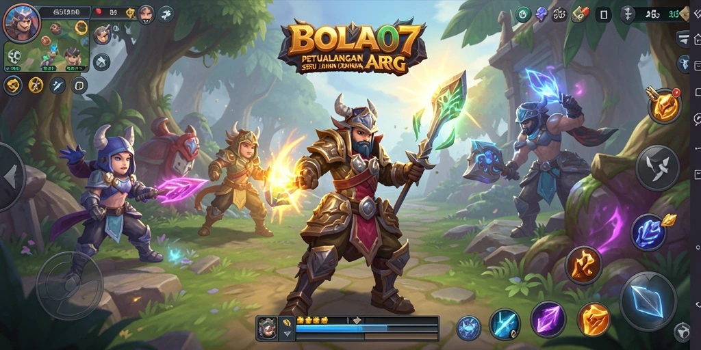 Screenshot utama BOLA07 menampilkan aksi seru dalam pertempuran ARPG.