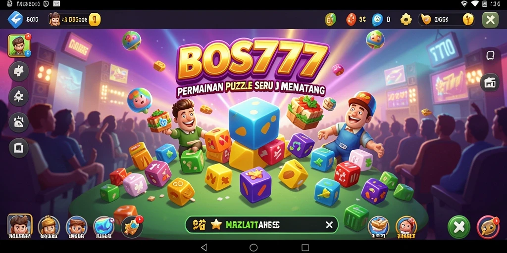 Screenshot BOS777 menampilkan tantangan puzzle yang menarik dan mengasyikkan.