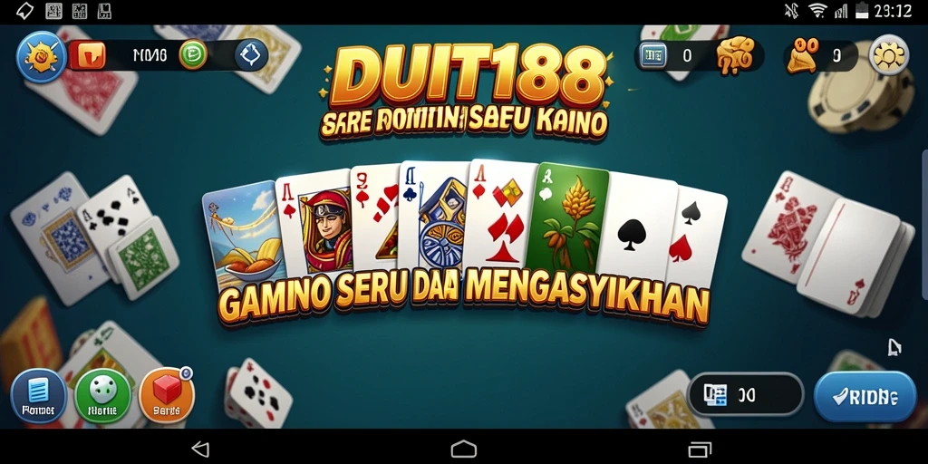 Tampilan gameplay seru dari game Domino DUIT188 yang mengasyikkan.