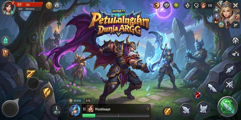 Tampilan gameplay menakjubkan dari INTER77 ARPG.