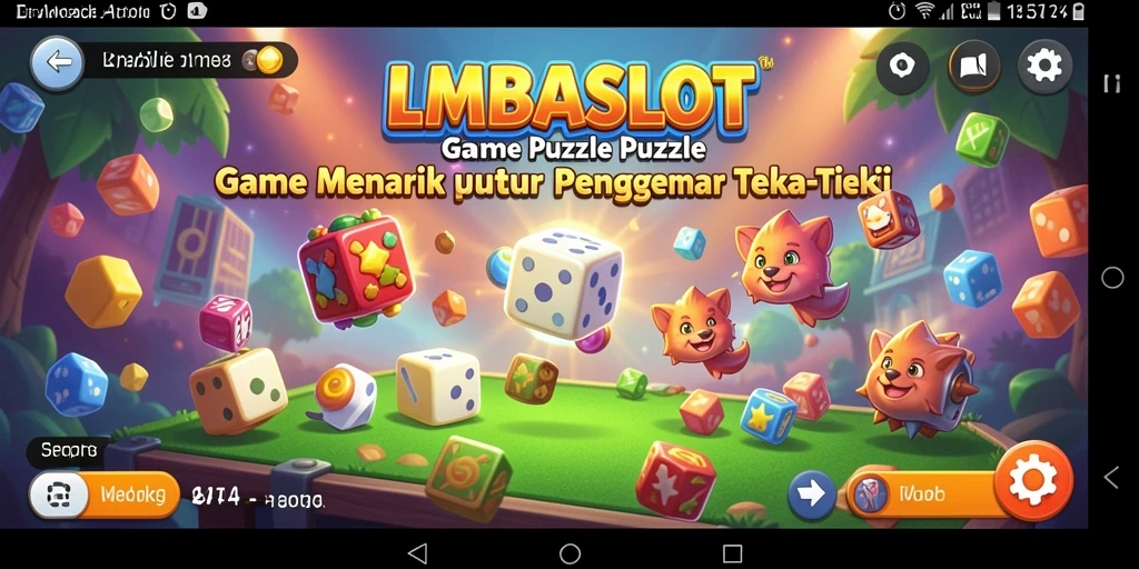 Screenshot gameplay LMBASLOT menampilkan tantangan puzzle yang menarik.
