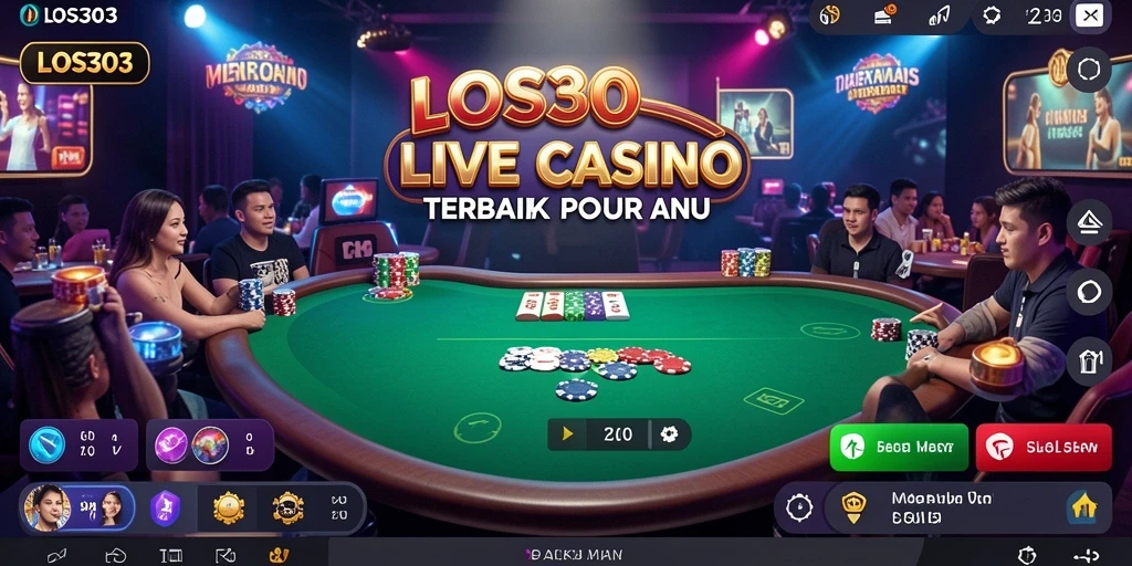 Tampilan gameplay Live Casino yang seru dan mendebarkan di LOS303.