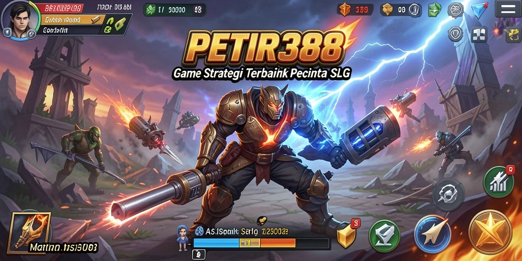 Tampilan gameplay menakjubkan dari petualangan strategis di PETIR388.