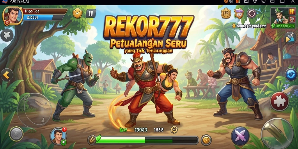 Screenshot utama REKOR777 menampilkan gameplay mendebarkan dengan pemandangan indah.